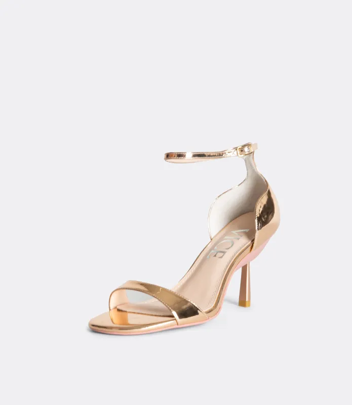 Editor Sandals in Rose Gold sold by VICE VERSA