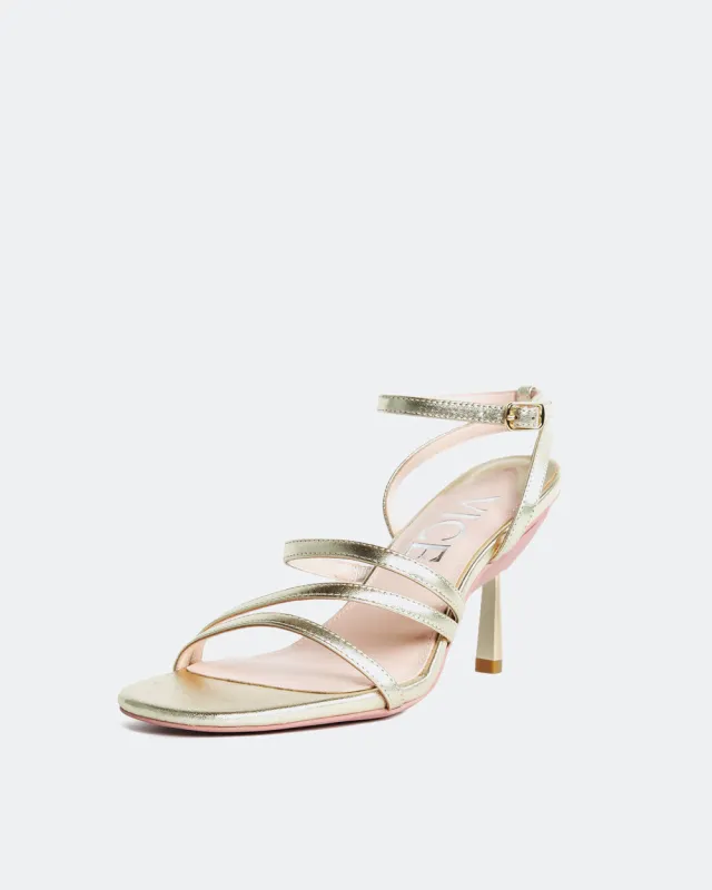 Vine Sandals in Light Gold sold by VICE VERSA