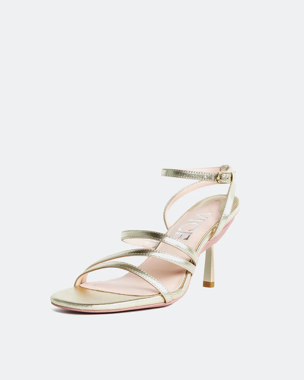 Vine Sandals in Light Gold sold by VICE VERSA