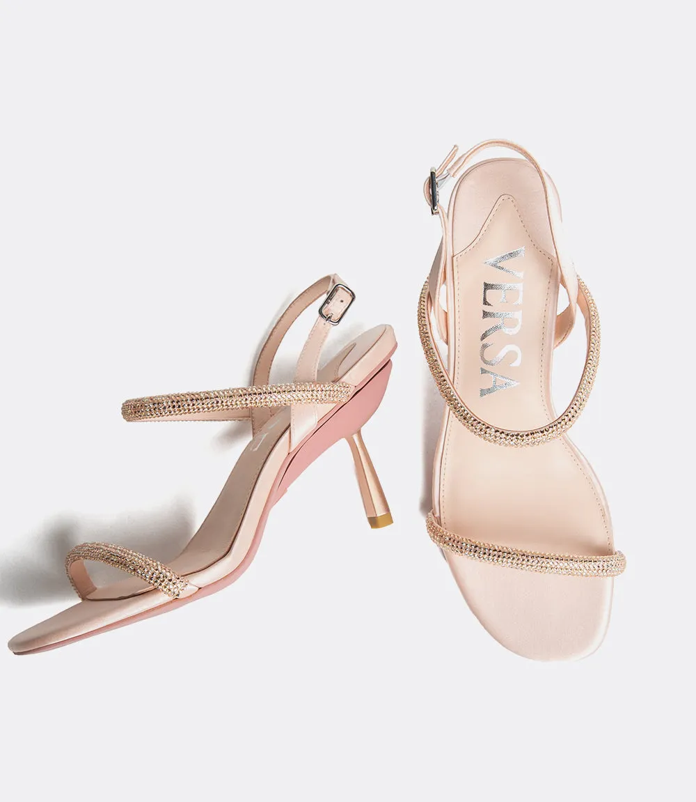 Brooklyn Sandals in Rose Gold Crystal sold by VICE VERSA product image thumbnail 4