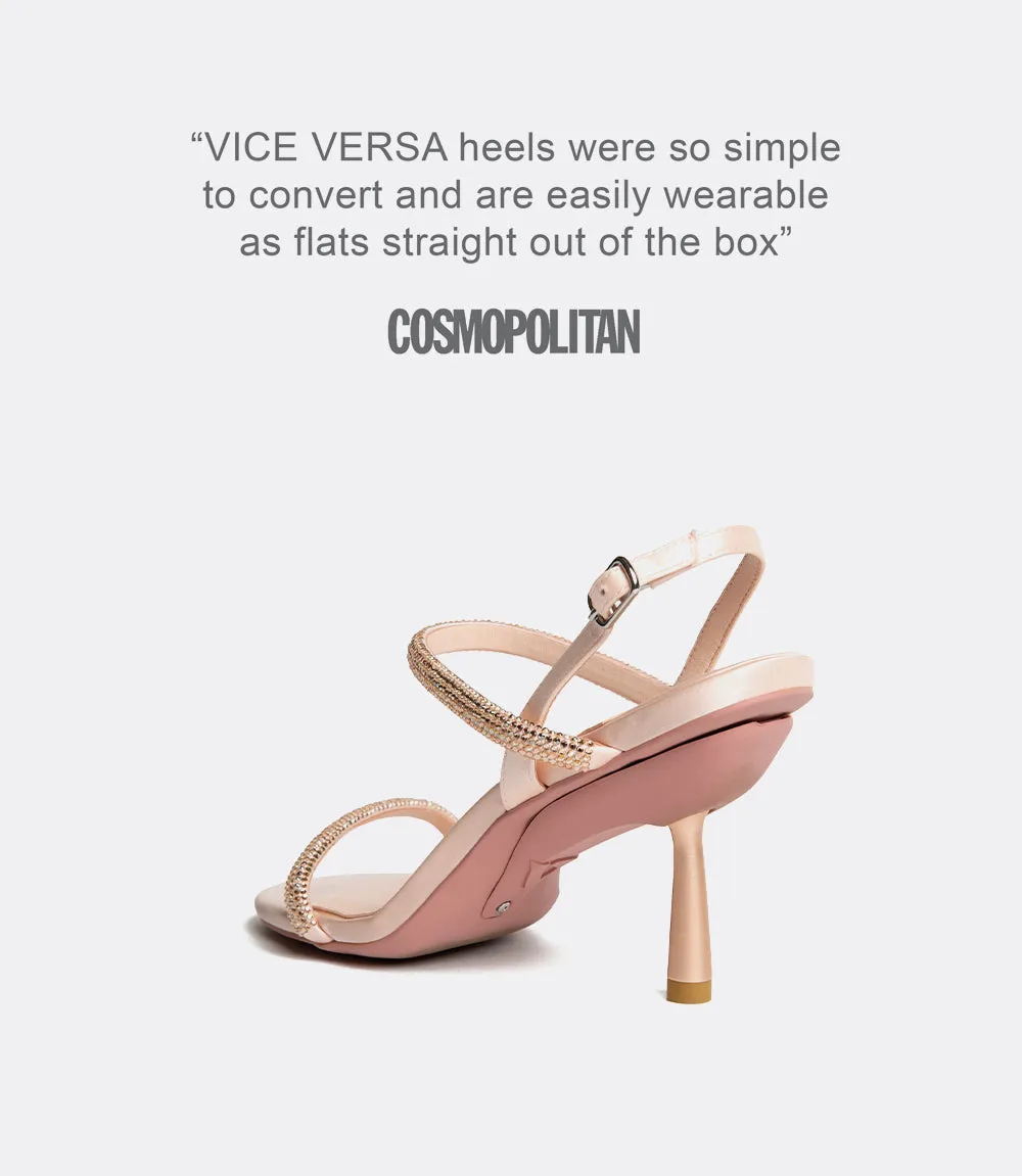 Brooklyn Sandals in Rose Gold Crystal sold by VICE VERSA product image thumbnail 3