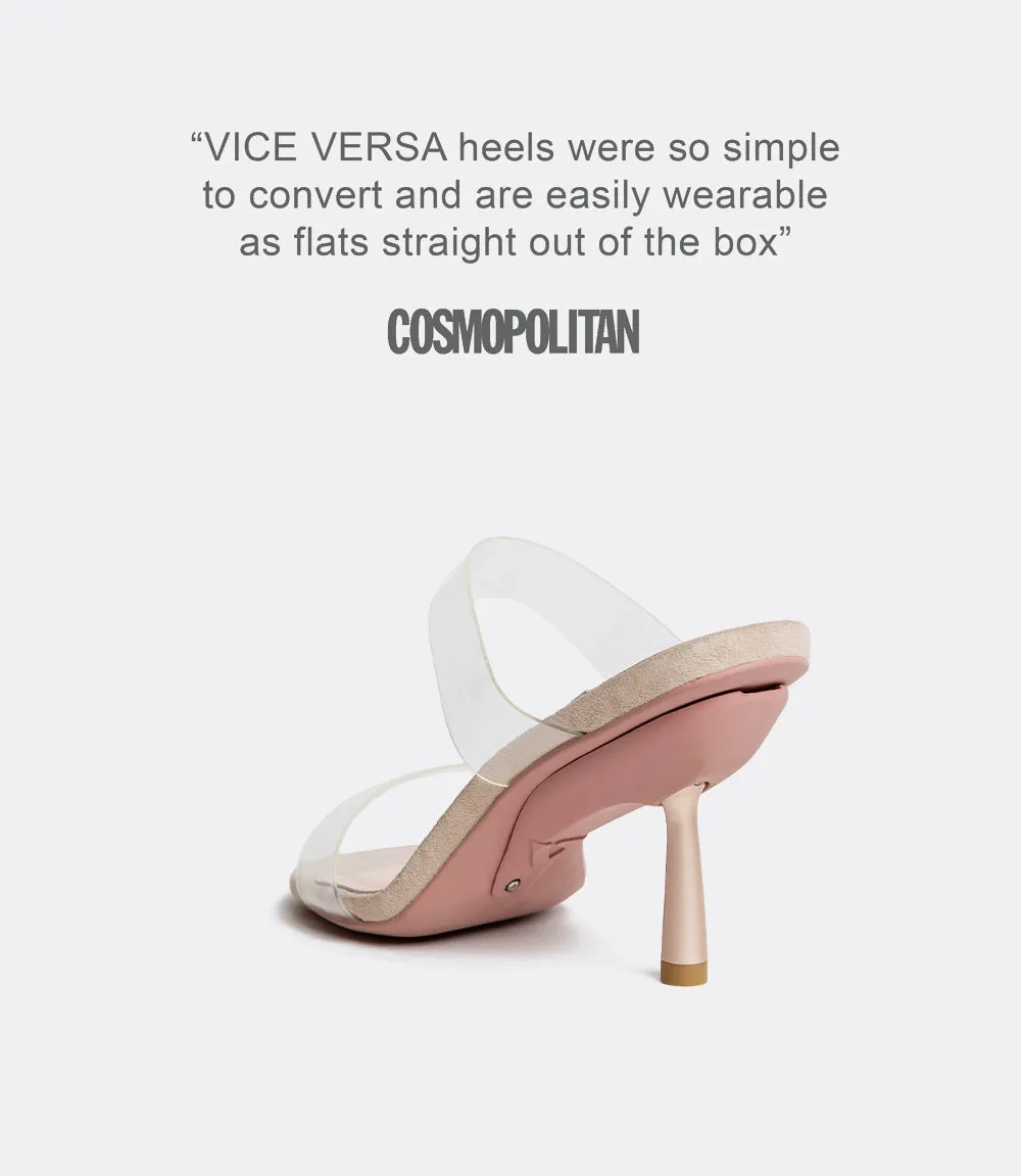 Clear Mules in Beige PVC sold by VICE VERSA product image thumbnail 3
