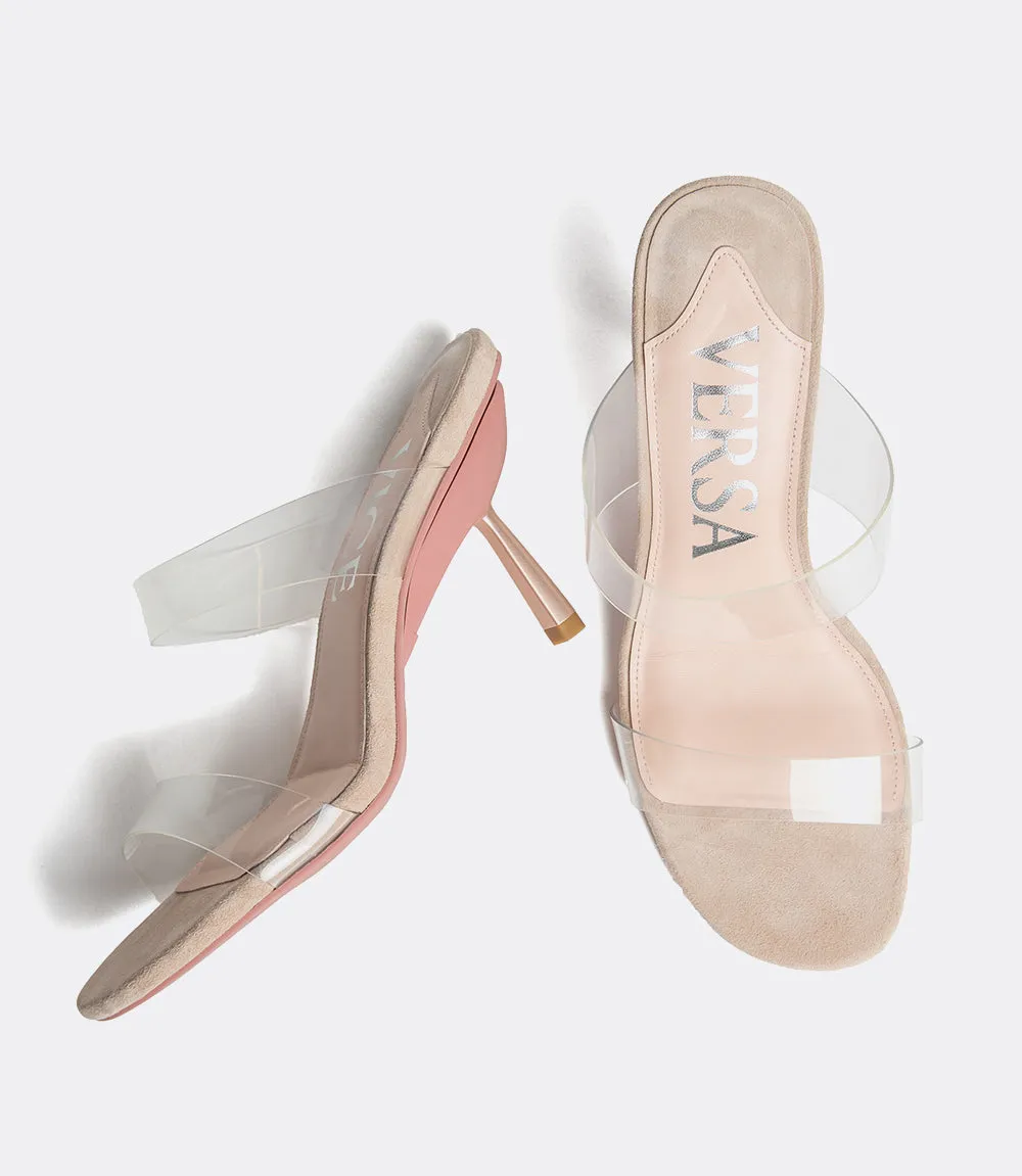 Clear Mules in Beige PVC sold by VICE VERSA product image thumbnail 2