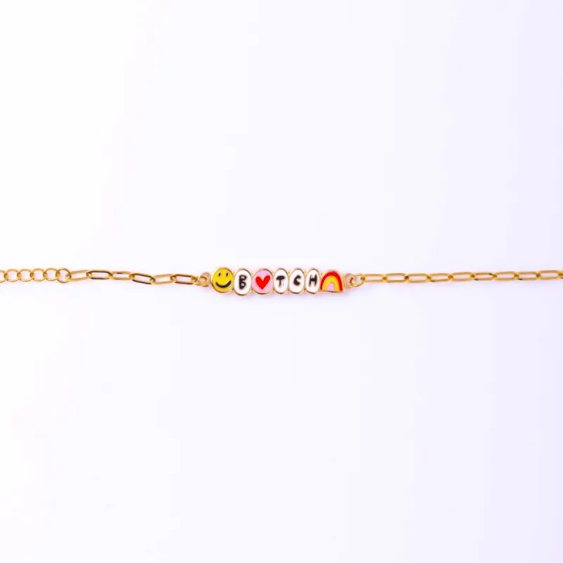 B*tch Bracelet sold by Yellow Owl Workshop