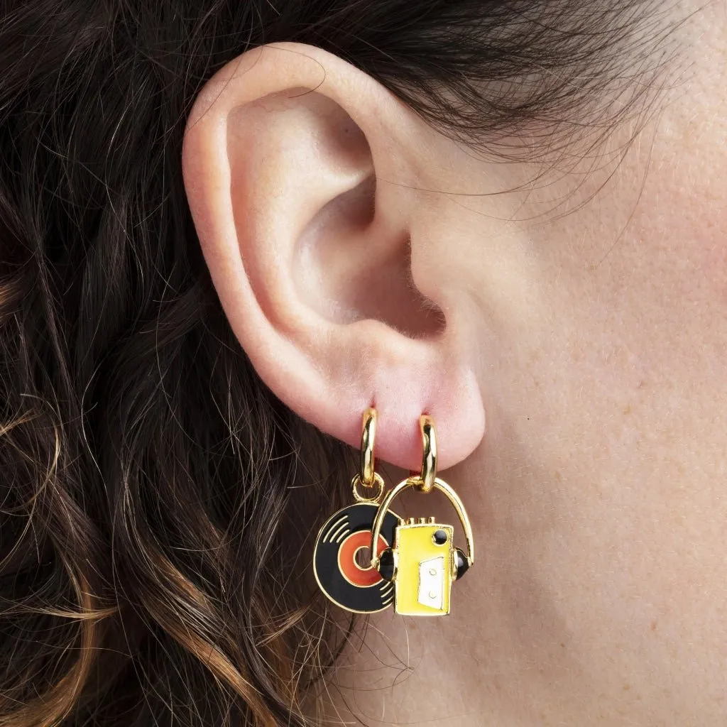 Walkman & 7" Hoop Earrings sold by Yellow Owl Workshop product image thumbnail 2