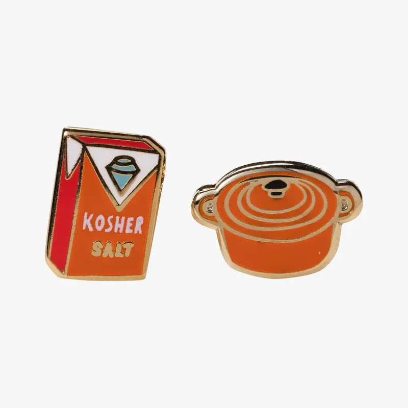 Dutch Oven & Kosher Salt Earrings sold by Yellow Owl Workshop
