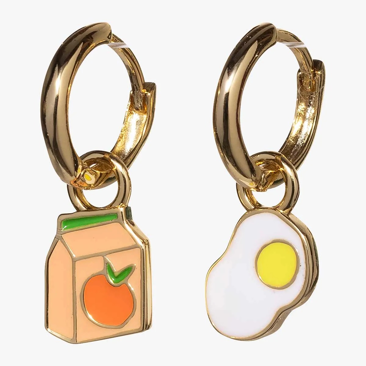 OJ & Egg Hoop Earrings sold by Yellow Owl Workshop