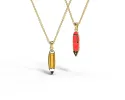 Pen & Pencil - Double Sided Pendant sold by Yellow Owl Workshop