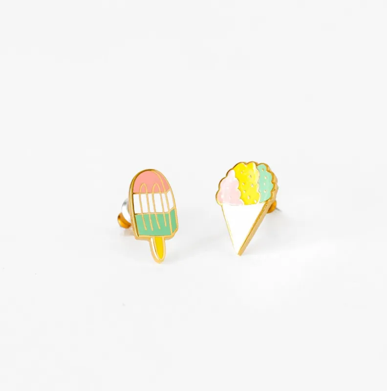 Sno Cone and Popsicle Earrings sold by Yellow Owl Workshop