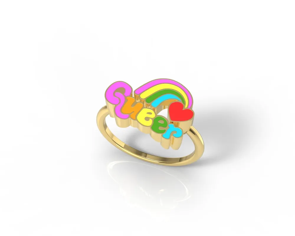 Queer Ring sold by Yellow Owl Workshop
