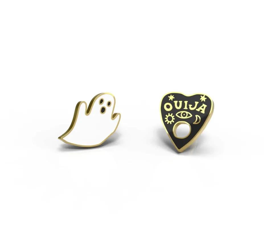 Ghost & Ouija Earrings sold by Yellow Owl Workshop
