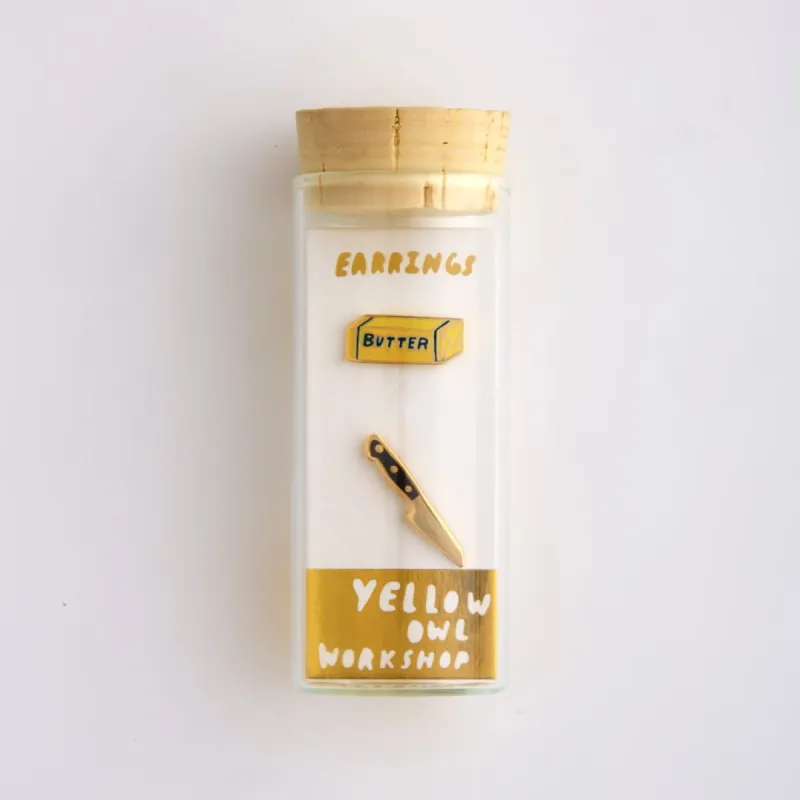 Butter & Knife Earrings sold by Yellow Owl Workshop