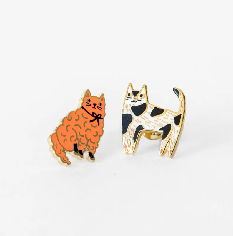 Cat Earrings sold by Yellow Owl Workshop