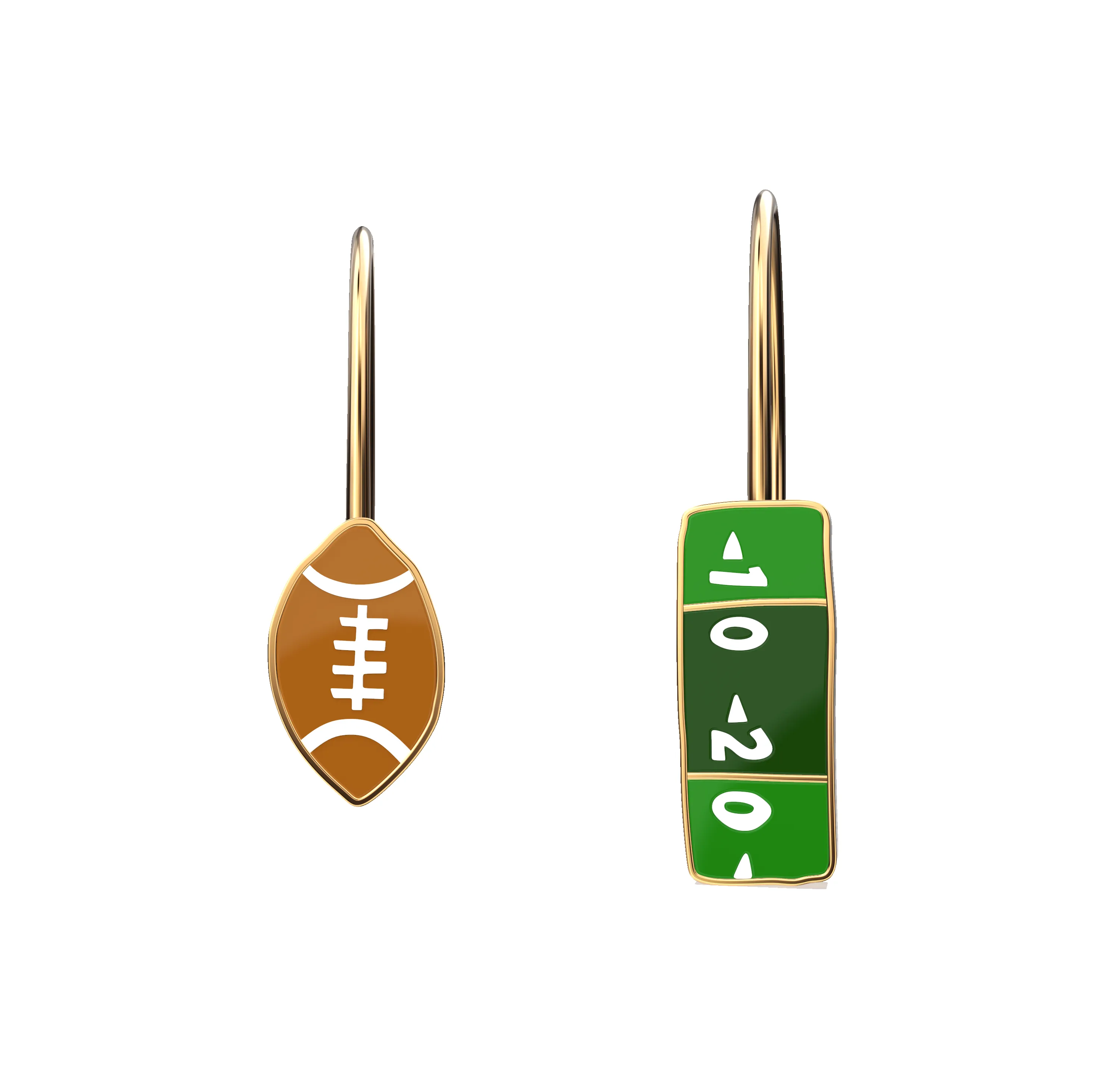 Football Fans Drop Earrings sold by Yellow Owl Workshop
