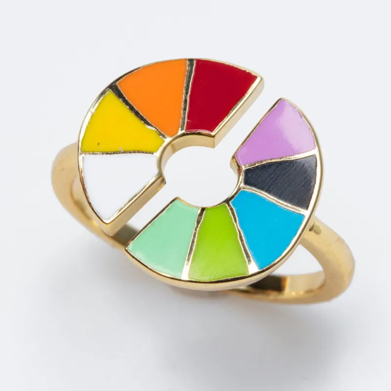 Color Wheel Ring sold by Yellow Owl Workshop