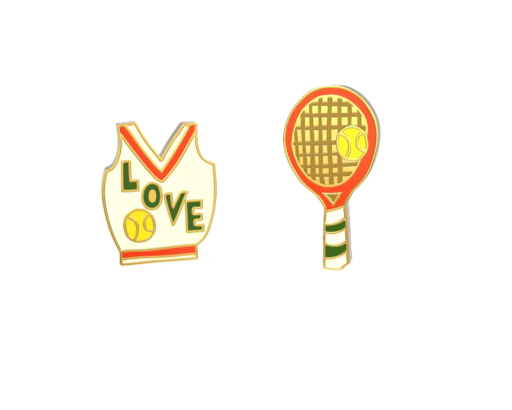 Love Tennis Earrings sold by Yellow Owl Workshop