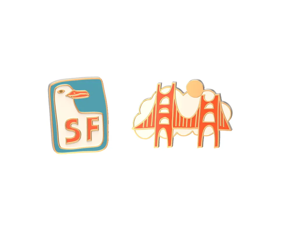 San Francisco Earrings sold by Yellow Owl Workshop