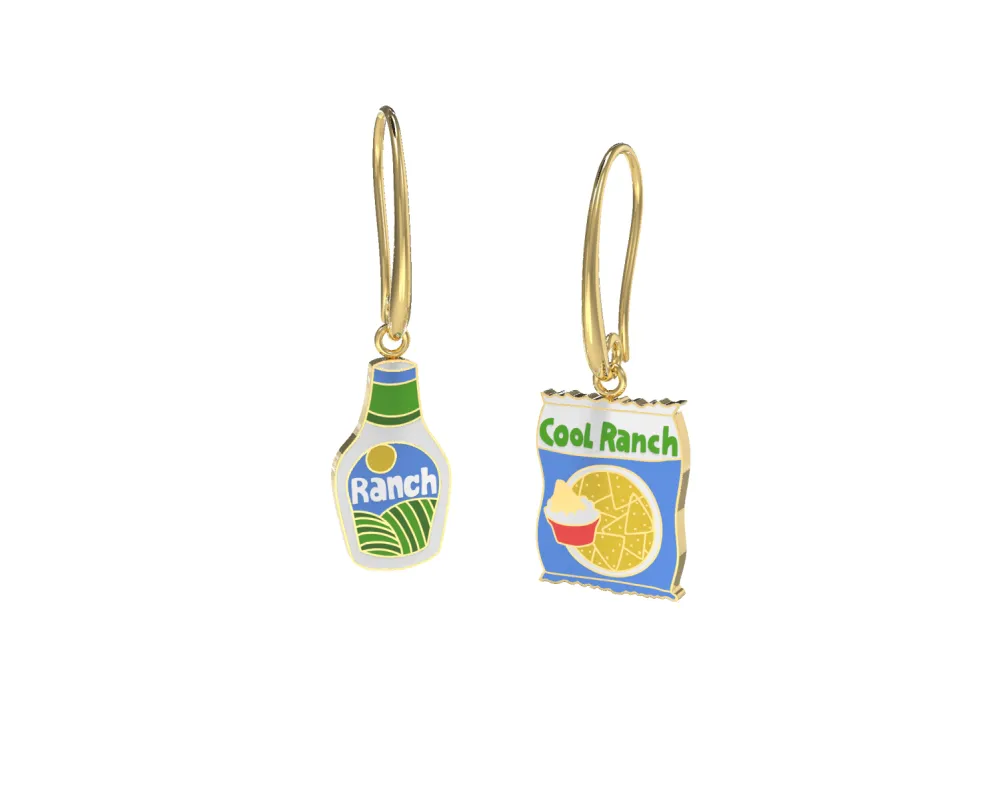 Cool Ranch Drop Earrings sold by Yellow Owl Workshop