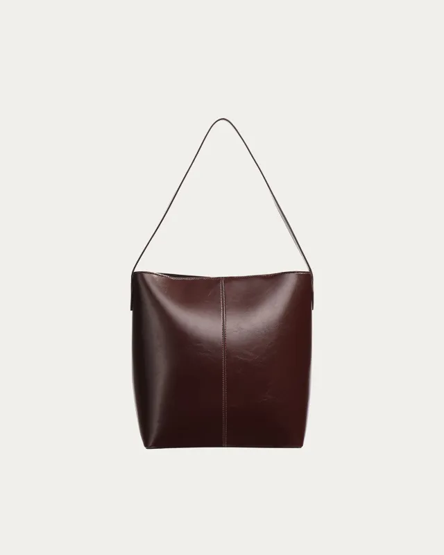 Kaia Bag Raisin Gloss sold by Freja New York