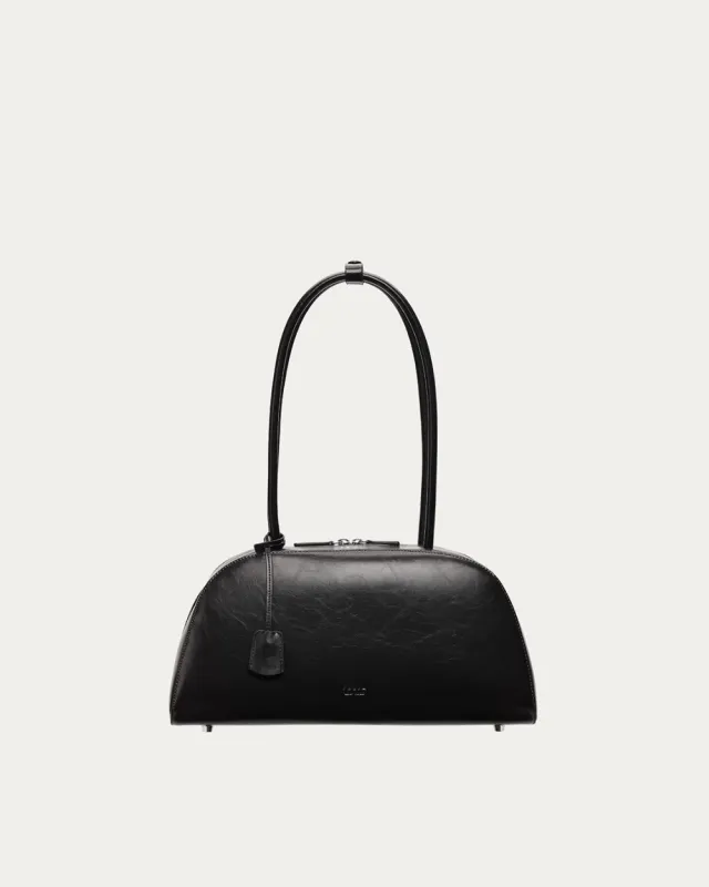 Alma Bag Black Gloss sold by Freja New York