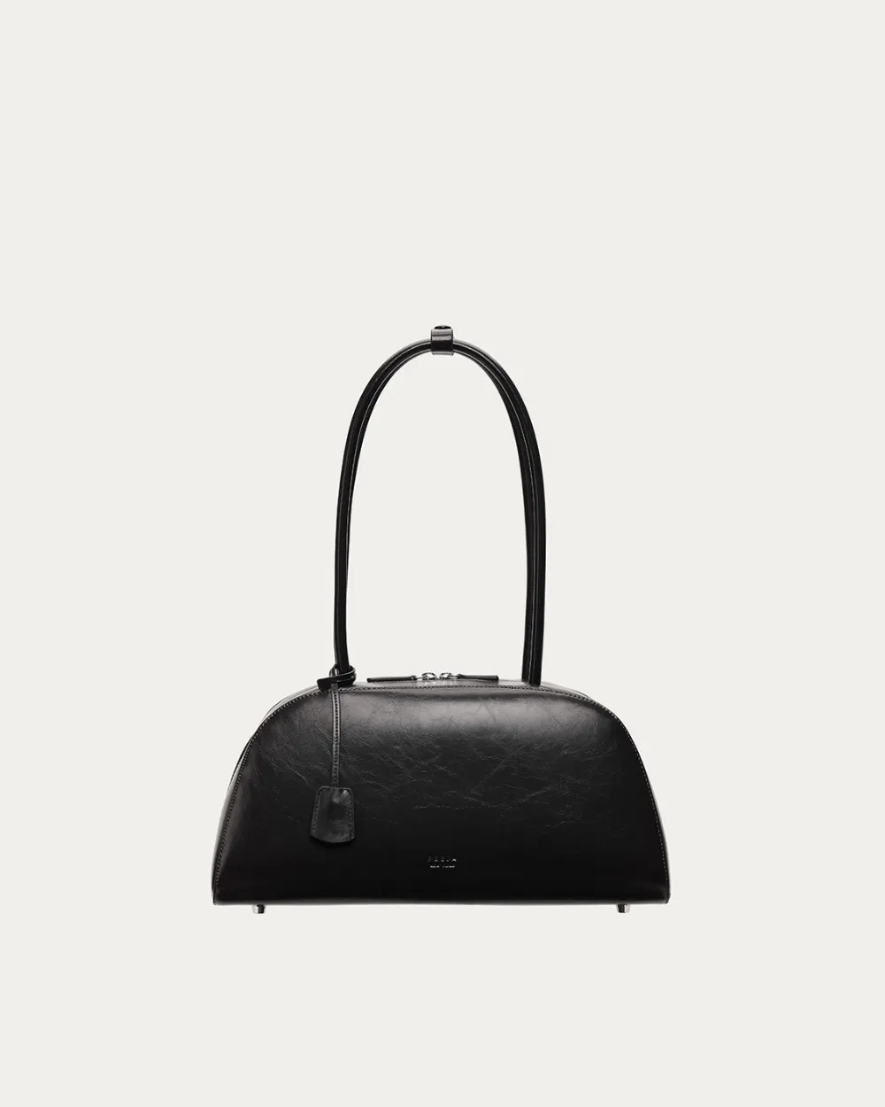 Alma Bag Black Gloss sold by Freja New York