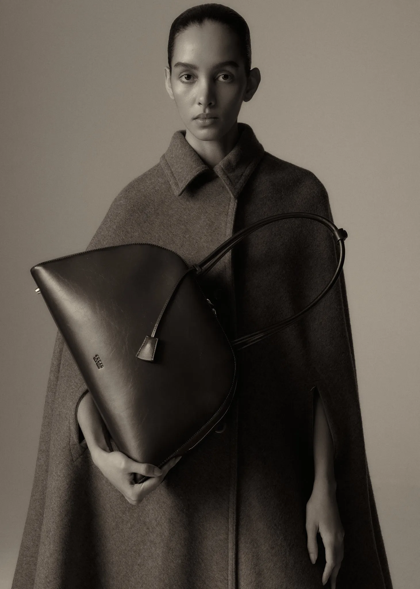 Alma Bag Tall Black Gloss sold by Freja New York product image thumbnail 5