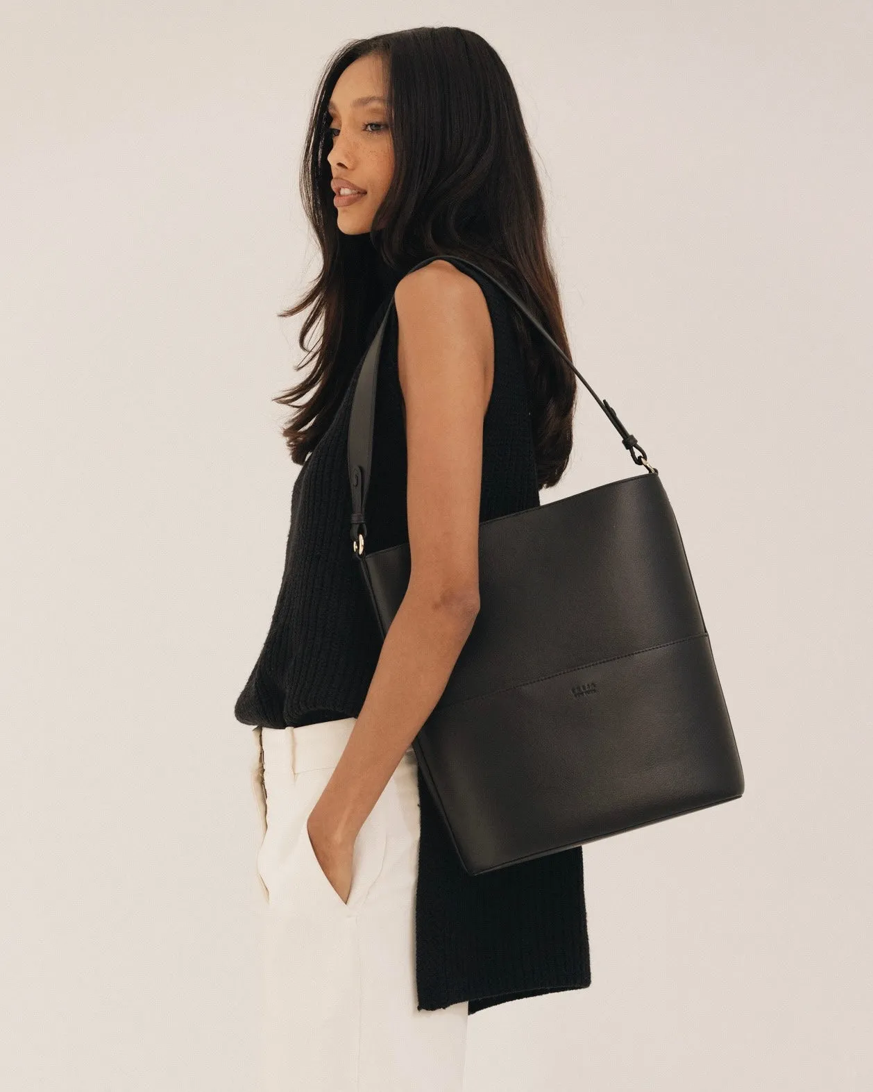 Tall Tote Black sold by Freja New York product image thumbnail 3
