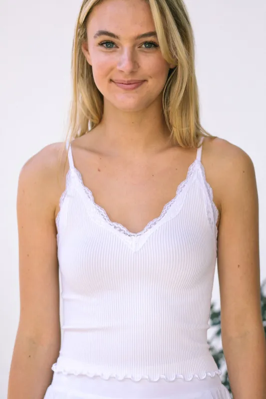 Gabby Lace Trim Cami sold by Morning Lavender