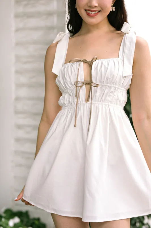 Cleo Tie Front Mini Dress sold by Morning Lavender