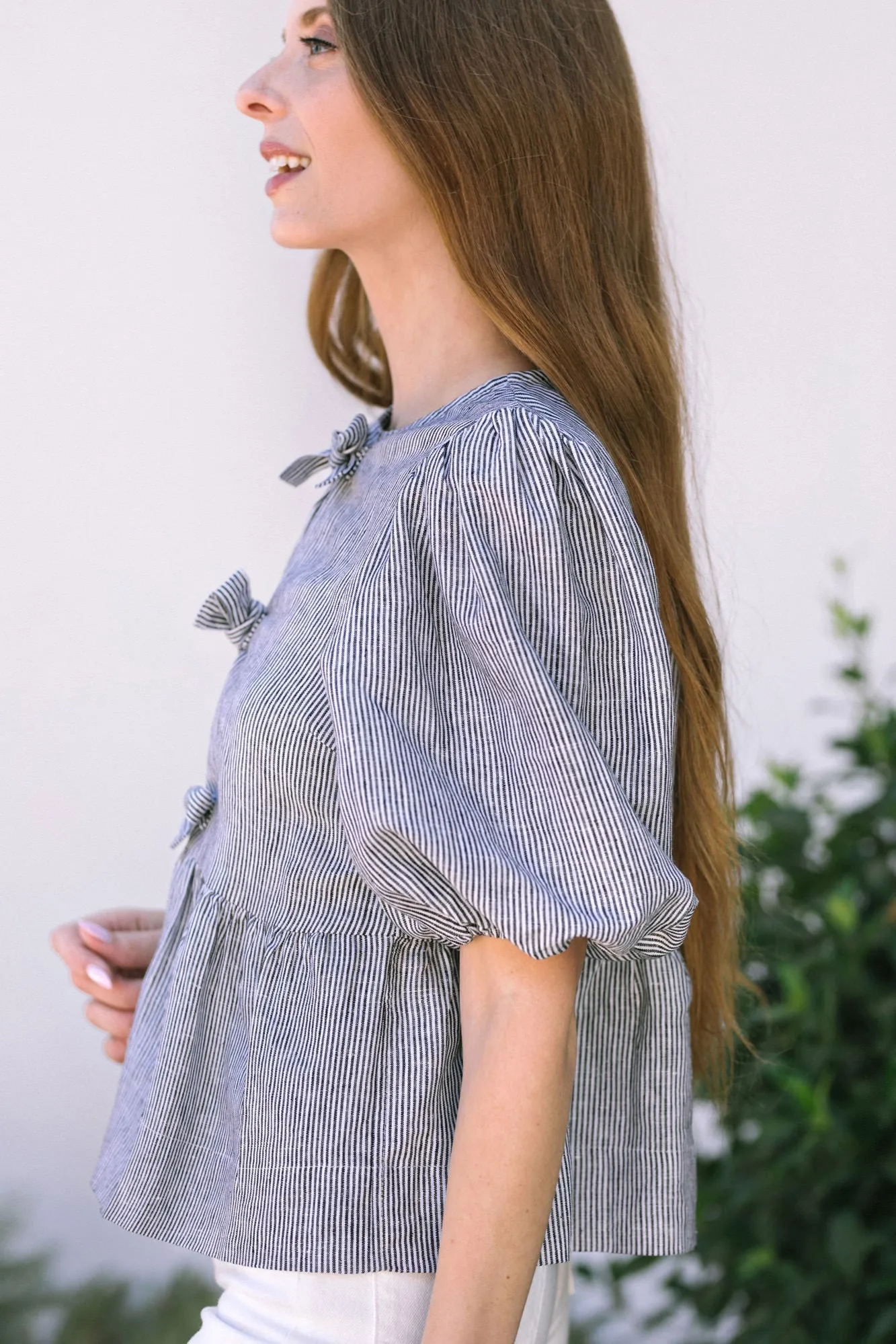 Lainey Striped Peplum Top sold by Morning Lavender product image thumbnail 5