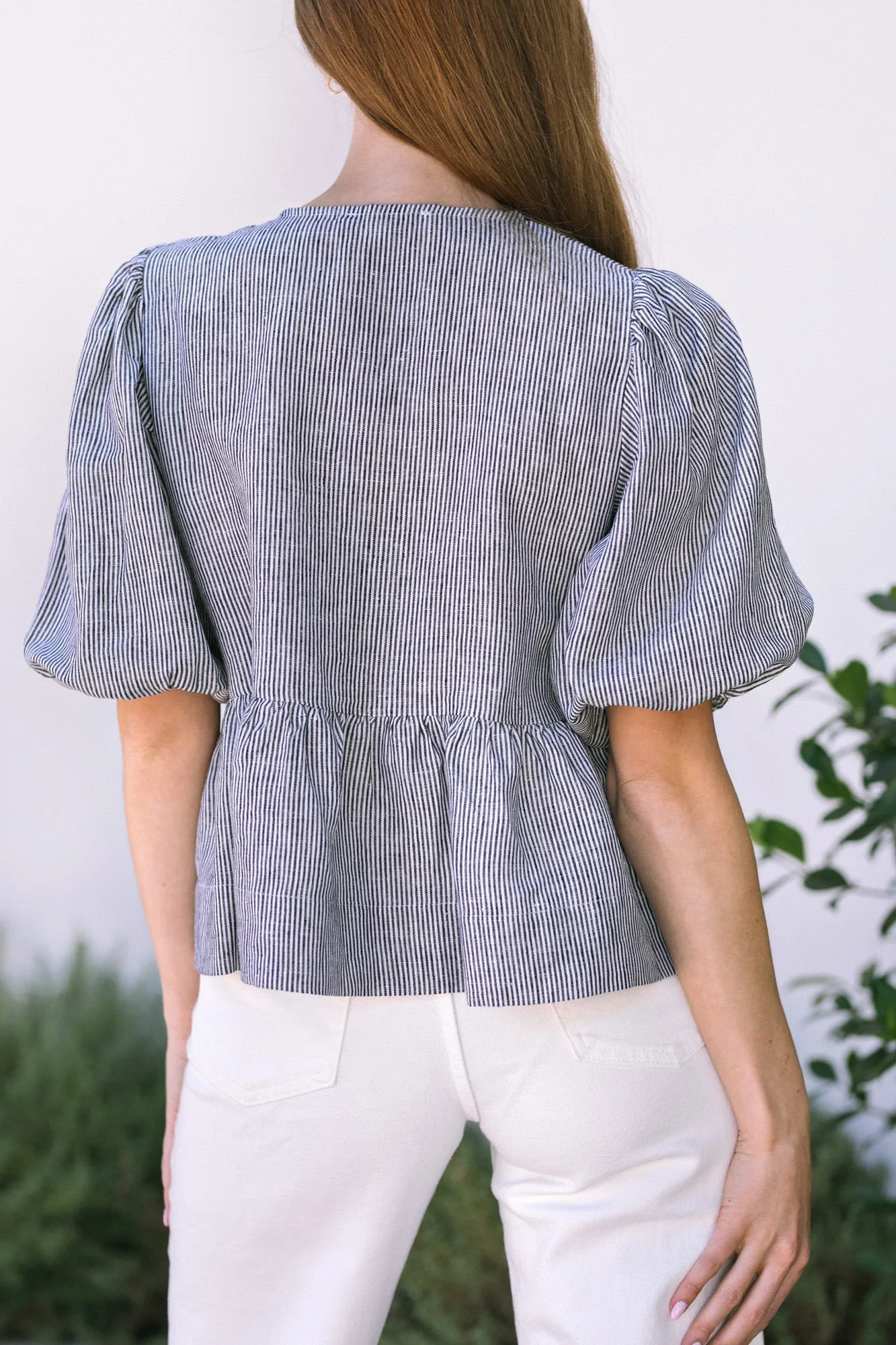 Lainey Striped Peplum Top sold by Morning Lavender product image thumbnail 4