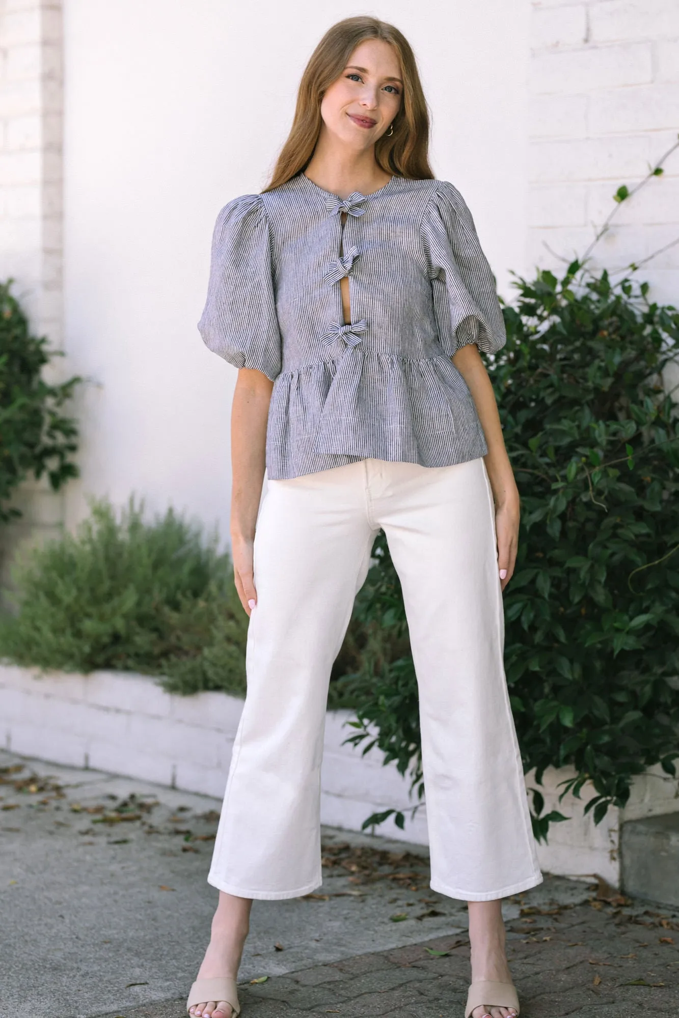 Lainey Striped Peplum Top sold by Morning Lavender product image thumbnail 2