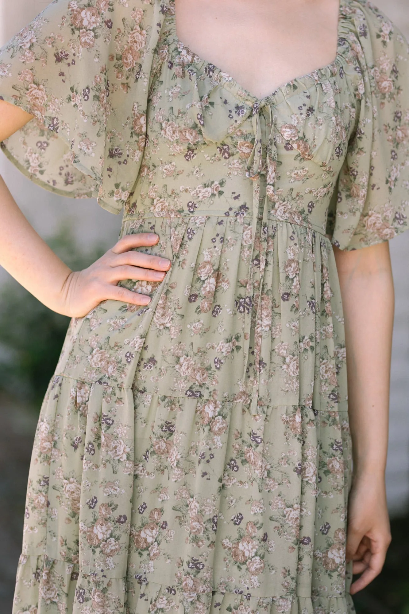 Yara Sweetheart Tiered Dress sold by Morning Lavender product image thumbnail 4