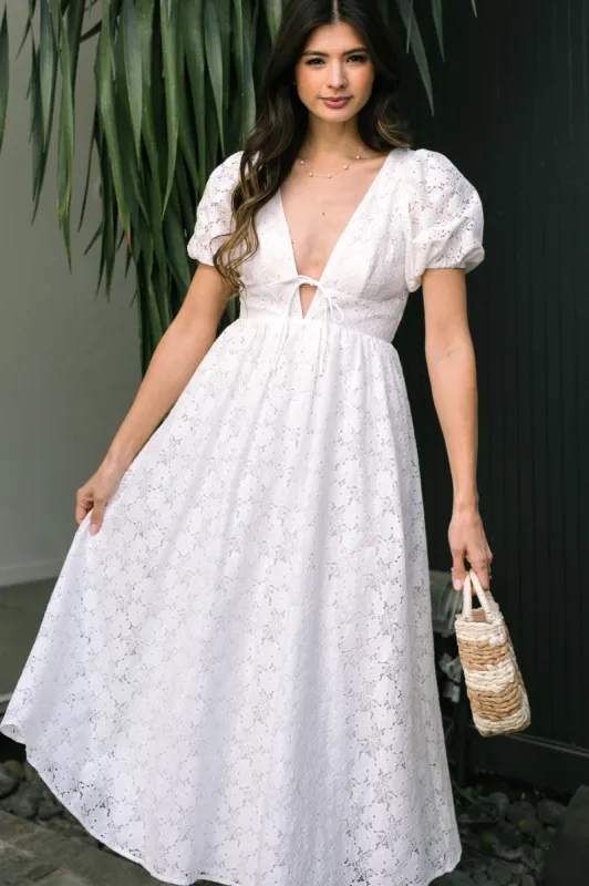 Marilyn Lace Midi Dress sold by Morning Lavender