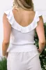 Doreen Ruffled Knit Tank sold by Morning Lavender