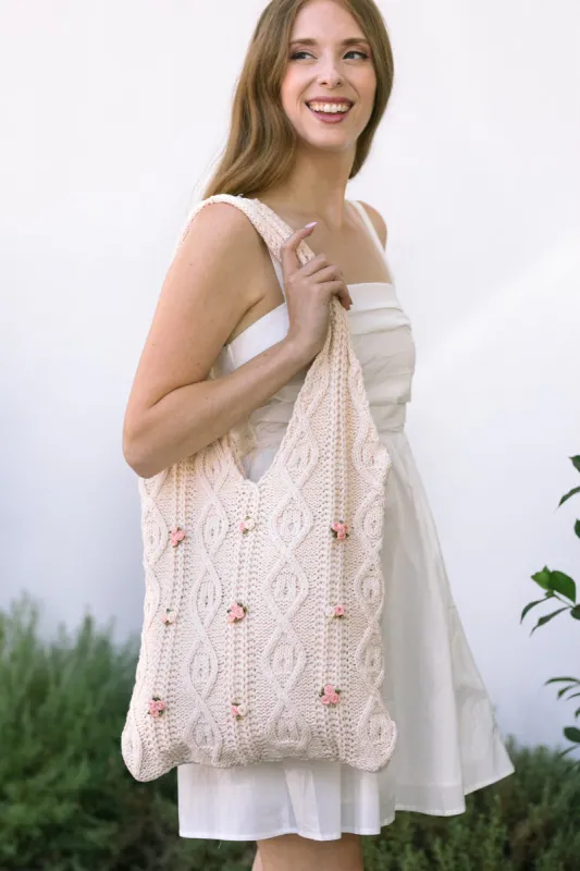 Bridget Knitted Tote sold by Morning Lavender