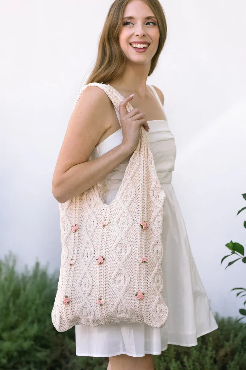 Bridget Knitted Tote sold by Morning Lavender