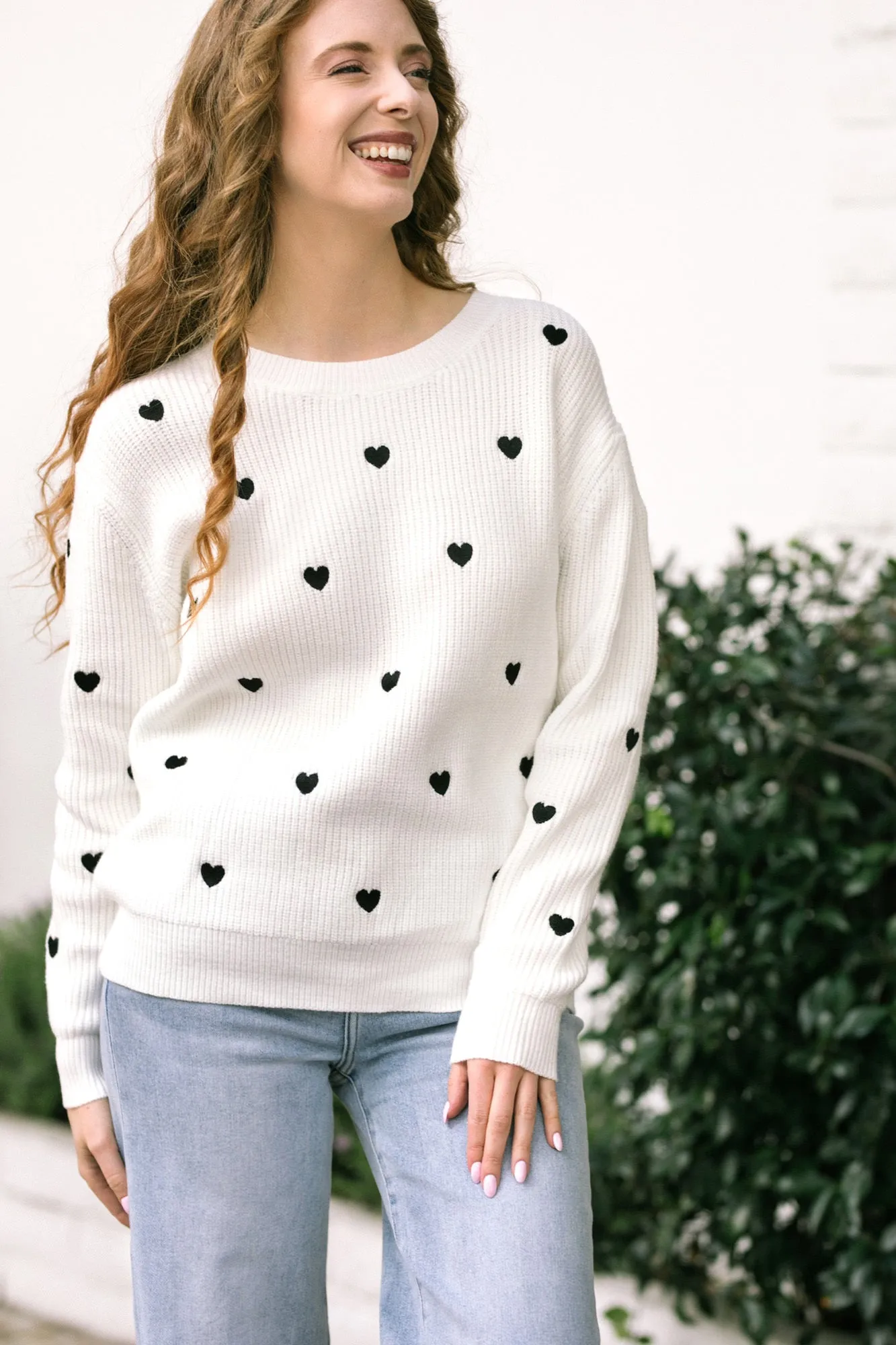 Lenora Heart Knit Sweater sold by Morning Lavender product image thumbnail 3