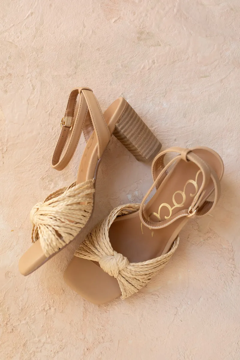Joyce Knotted Sandal Heels sold by Morning Lavender