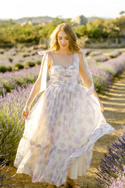 Debra Sweetheart Midi Dress sold by Morning Lavender