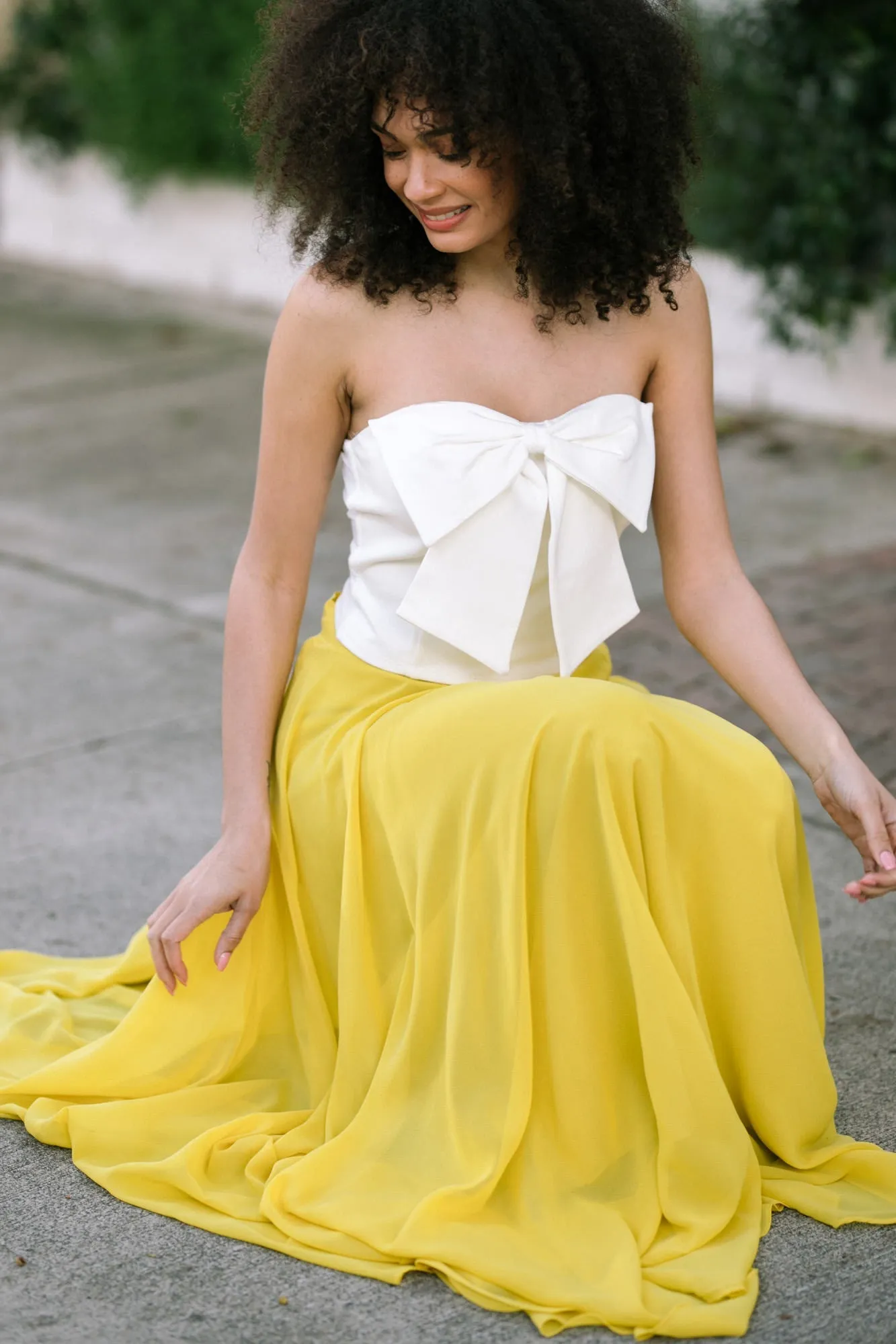 Helene Bow Tube Top sold by Morning Lavender