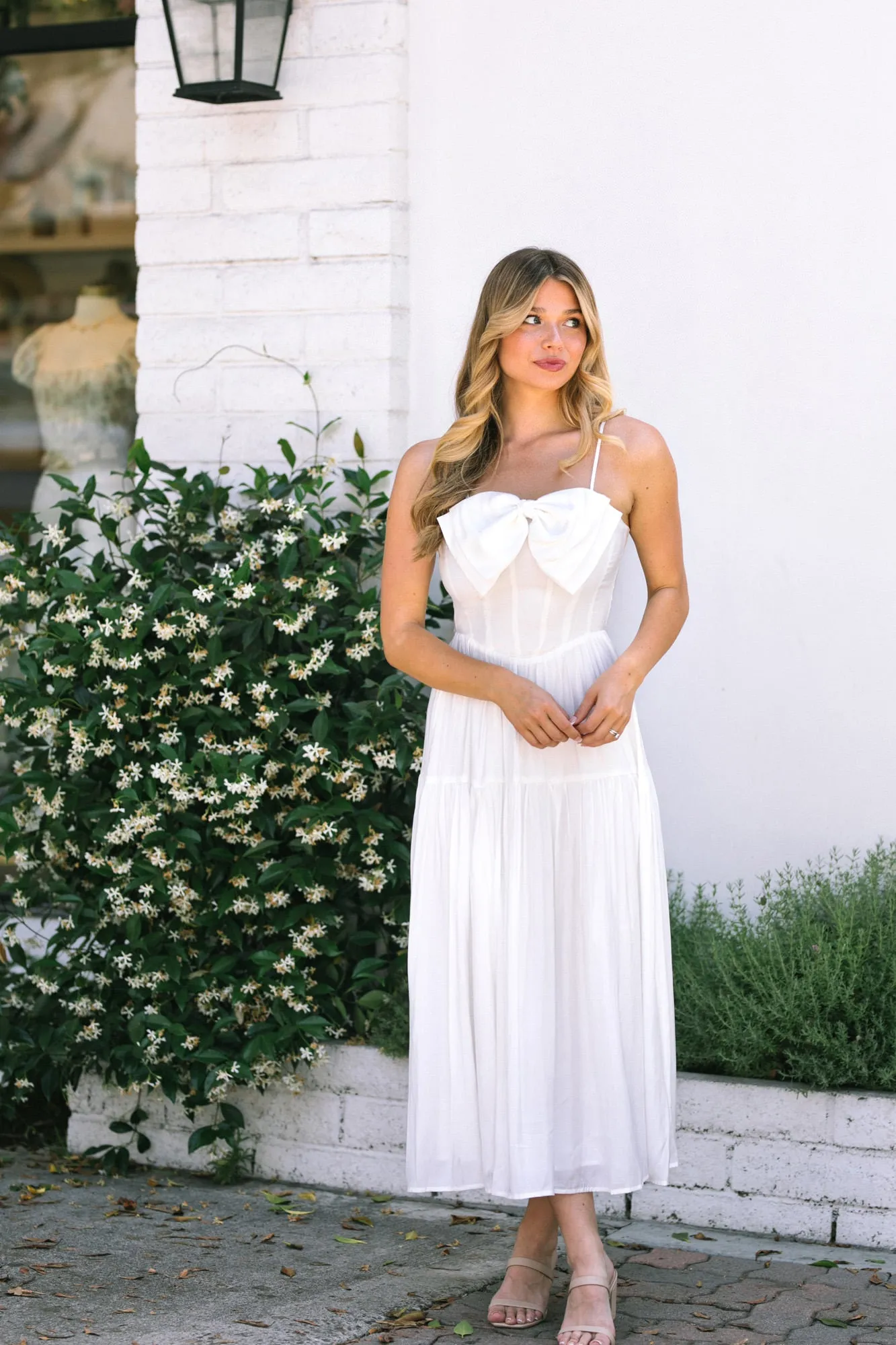 Janelle Corset Bow Dress sold by Morning Lavender product image thumbnail 3