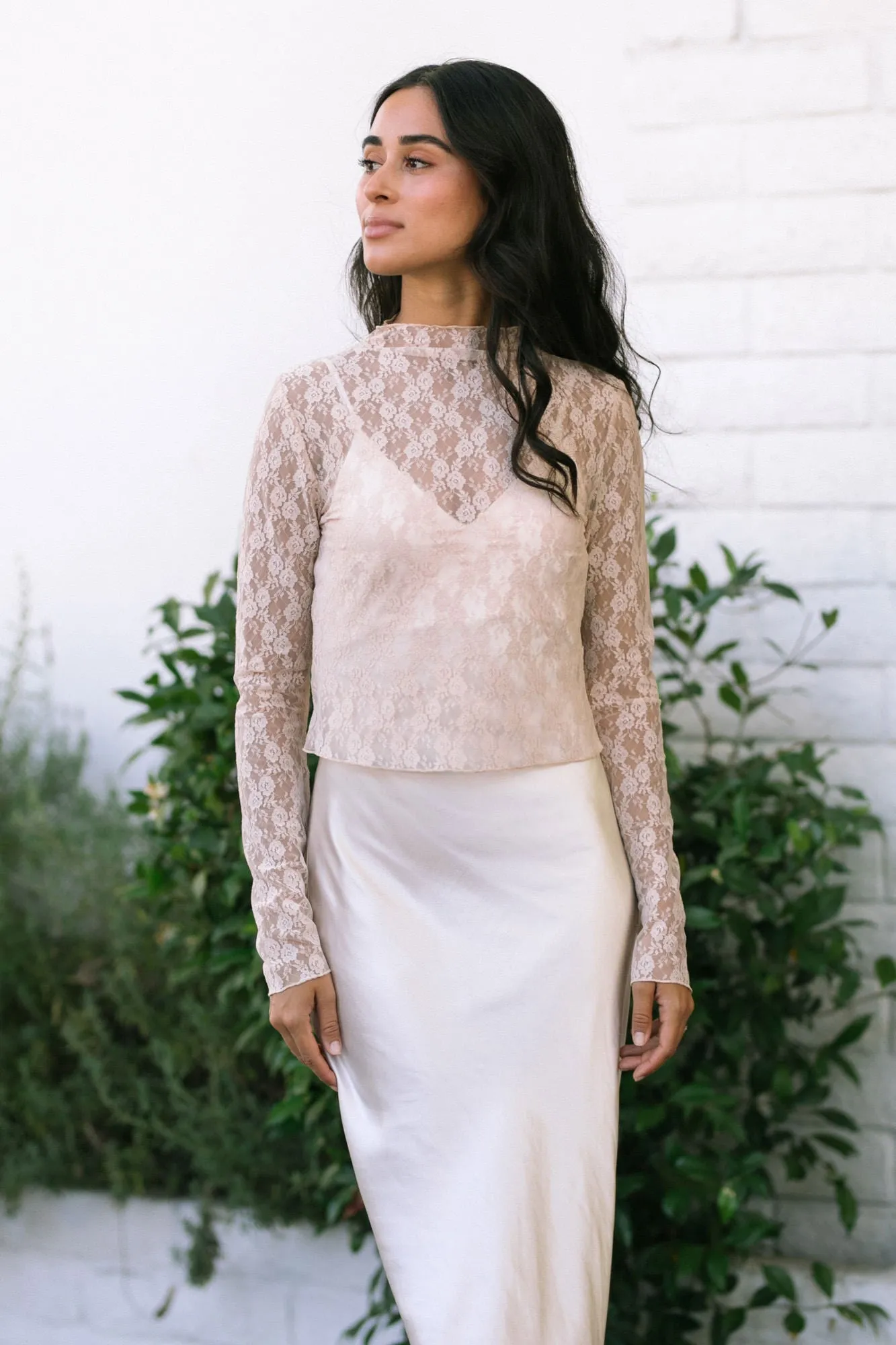 Meryl Mock Neck Lace Top sold by Morning Lavender product image thumbnail 2