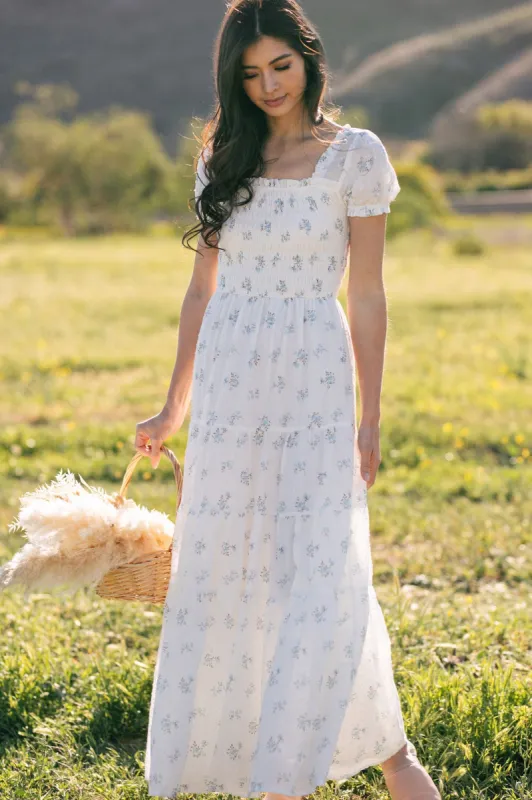 Elsie Smocked Maxi Dress sold by Morning Lavender