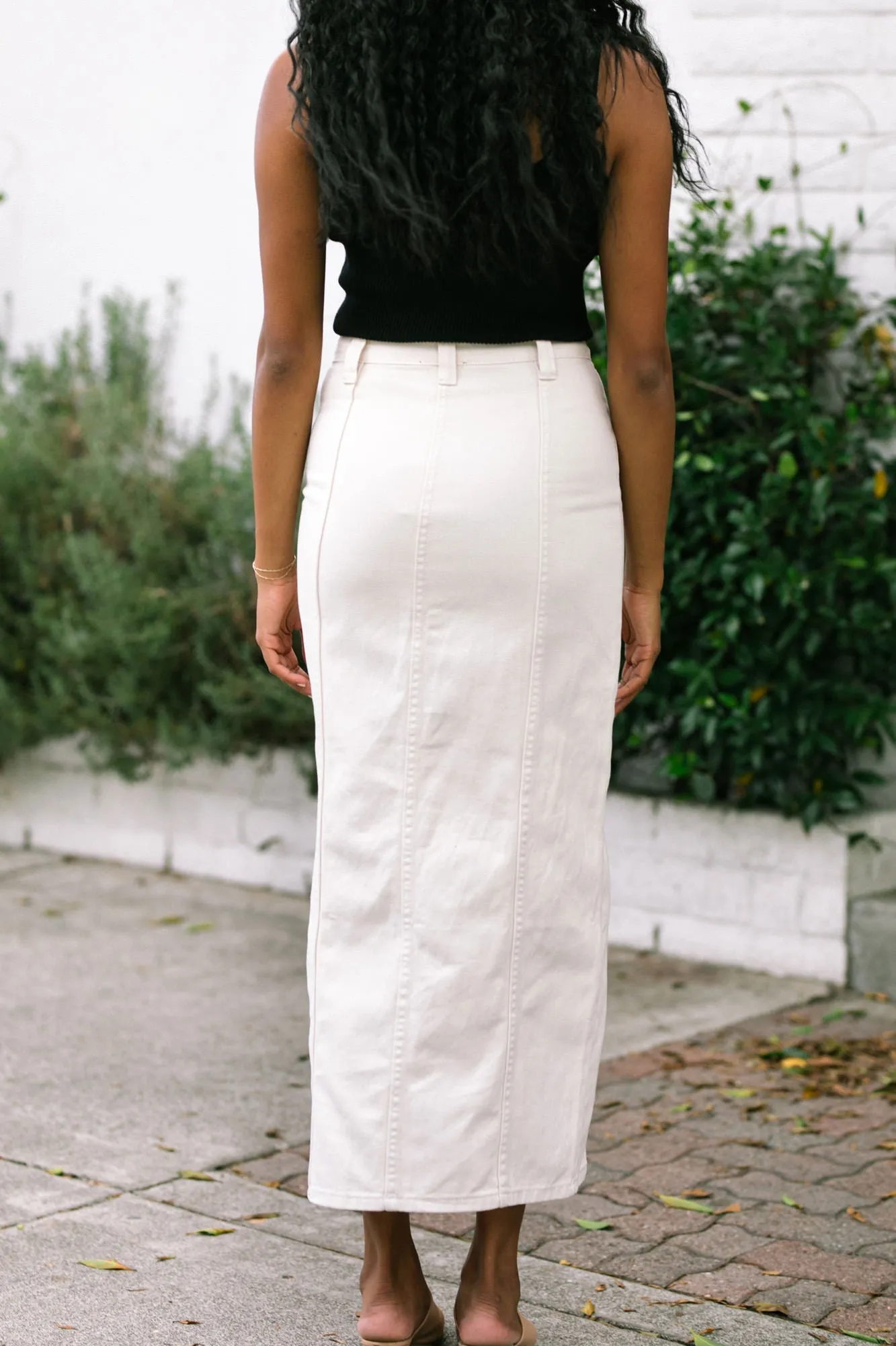 Delta Front Slit Maxi Skirt sold by Morning Lavender product image thumbnail 5