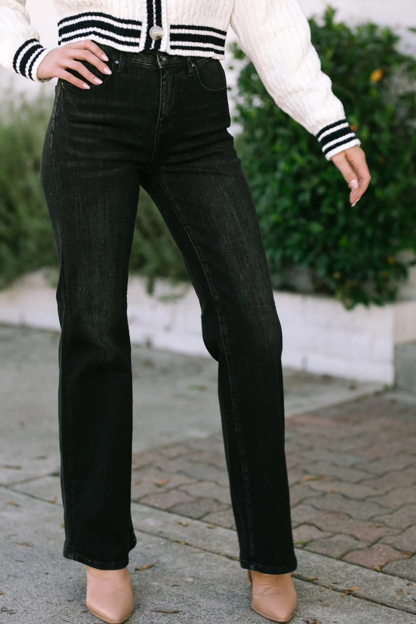 Rae Flared High Waist Tummy Control Jean sold by Morning Lavender product image thumbnail 3