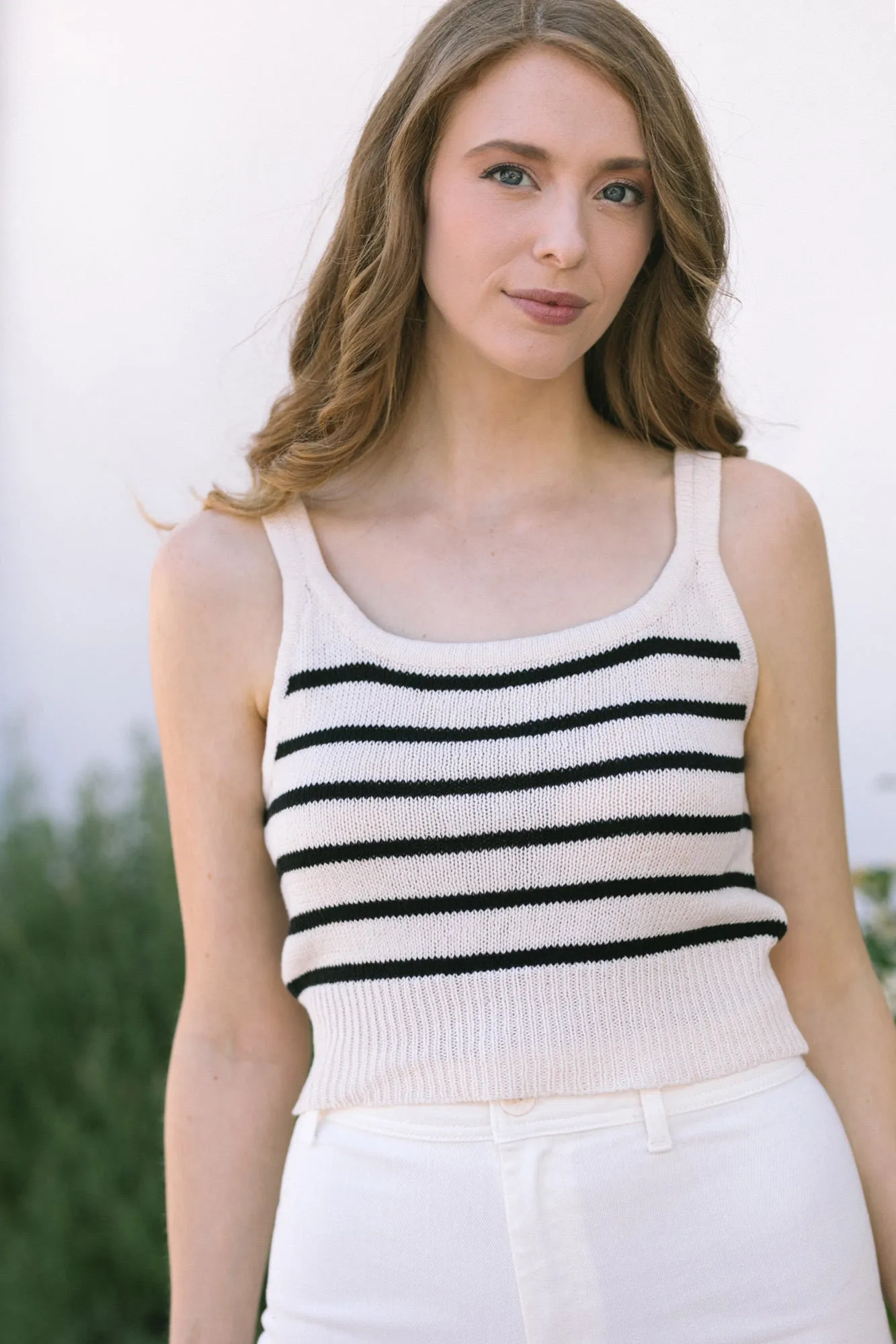 Julien Striped Knit Tank sold by Morning Lavender