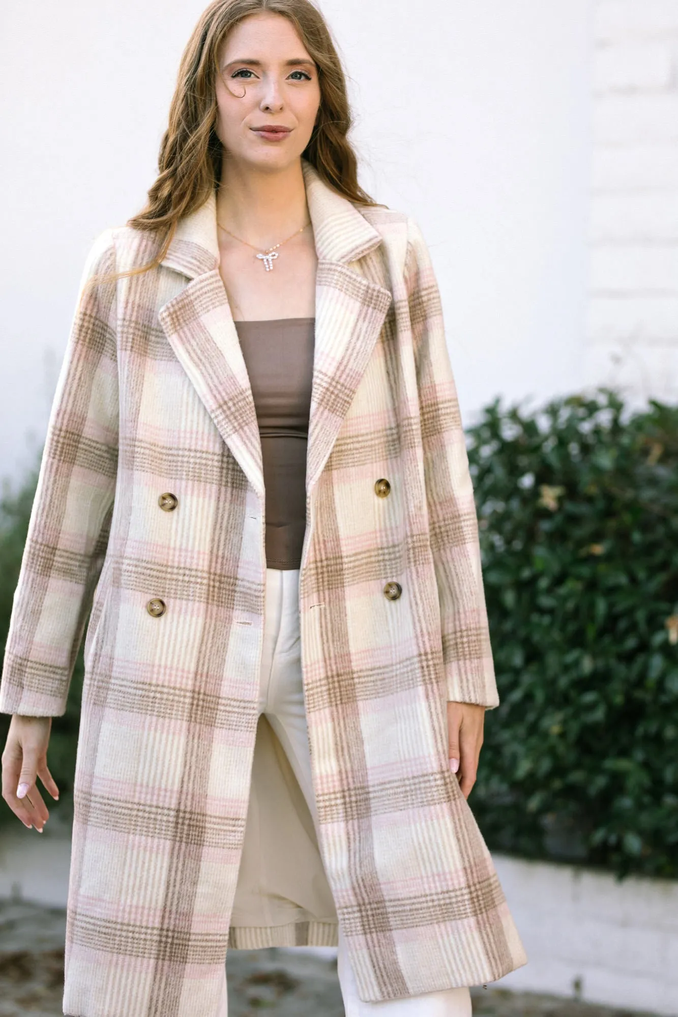 Joan Plaid Double Breasted Coat sold by Morning Lavender product image thumbnail 2
