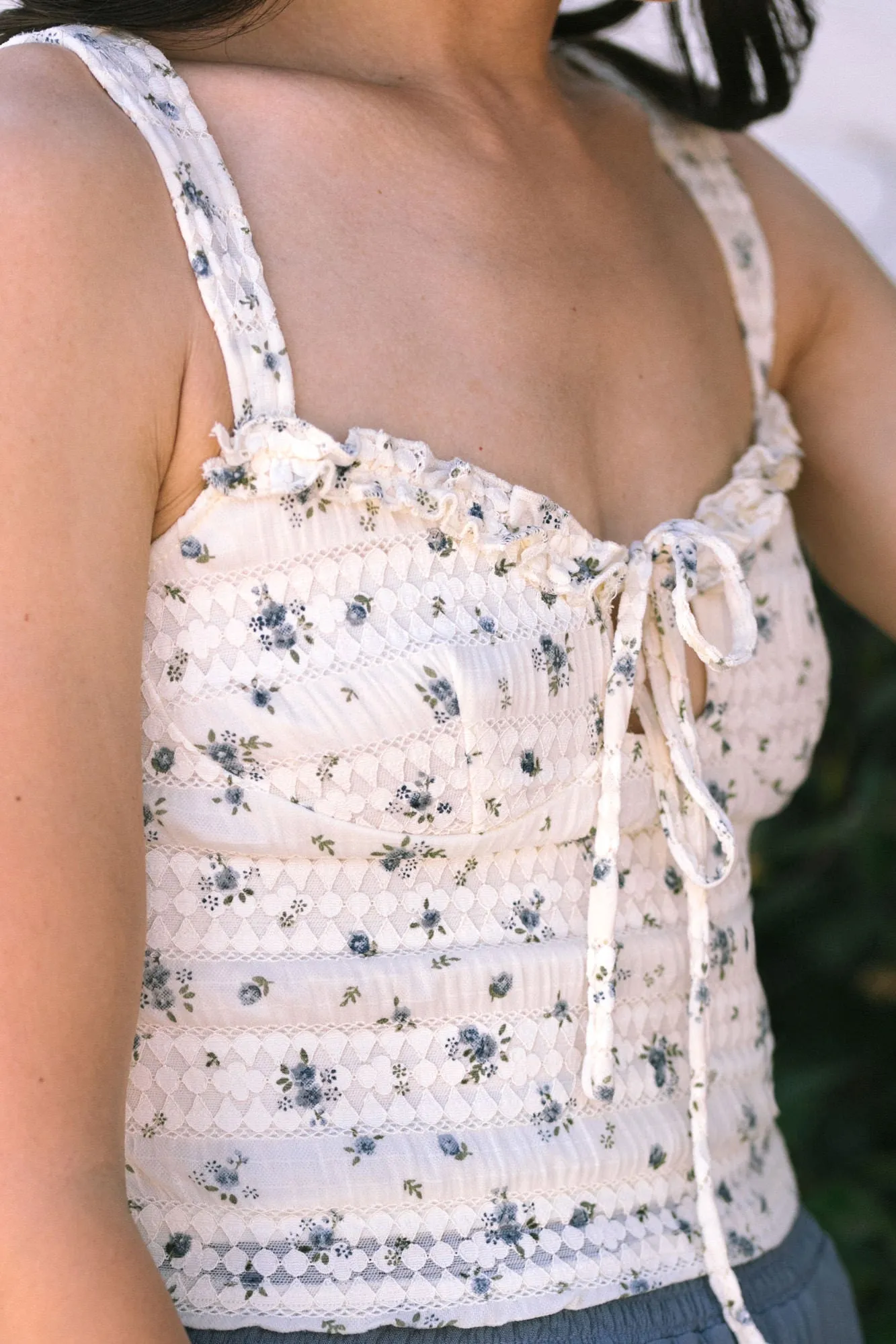 Arielle Floral Ruffled Tank sold by Morning Lavender product image thumbnail 2