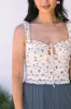 Arielle Floral Ruffled Tank sold by Morning Lavender